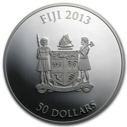 Fiji 2013 2 oz Silver $50 Egyptian Jewels-Horus (God of