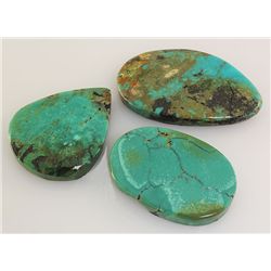 Natural Turquoise 246.38ctw Loose Gemstone 3pc Big Size