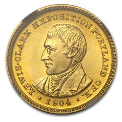 1904 $1.00 Gold Lewis &amp; Clark MS-64 PL - NGC