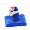 Image 2 : 2 Heads Turkish Jewelry Design Ruby Ring w/ CZ around,