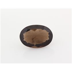 Smoky Topaz Loose Gemstone Oval Cut 19.31 ct