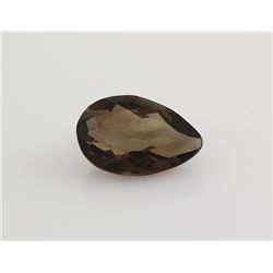 Smoky Topaz Loose Gemstone Pear Cut 18.92 ct