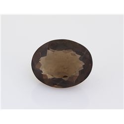 Smoky Topaz Loose Gemstone Oval Cut 32.34 ct