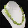Image 1 : Fashion Jewelry Peridot Chip Beads Necklace