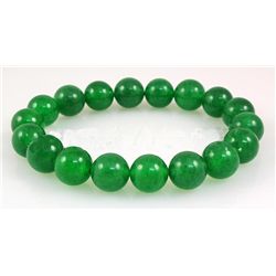 115.36CTW ROUND JADE ELASTIC BRACELET