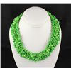 Image 2 : Woven Multi-Strand Natural Chip Beads Necklace