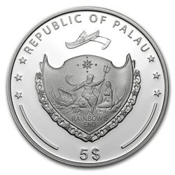 Palau 2011 Silver Proof $5 World of Wonders-Leaning Tow