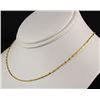 Image 3 : Gold Plated Bar and Bead Chain Necklace