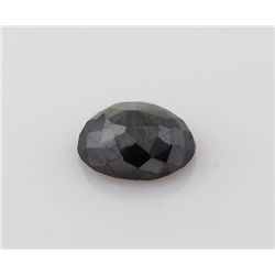 Moissanite Black Diamond Oval Cut 4.86ct, 10.4x12.5mm