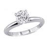 Image 1 : 0.75 ct Round cut Diamond Solitaire Ring, G-H, I1-I2