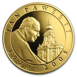 Poland 2005 10 Zlotlych Silver Pope John Paul II Proof