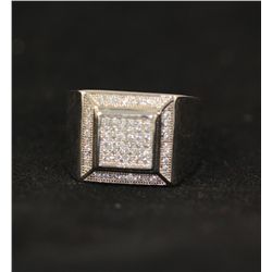 7.56g Shining White Cubic Zirconia Ring in Sterling Sil