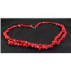 Image 2 : 496.70CTW CHUNKY RED CORALS BEADED FASHION NECKLACE