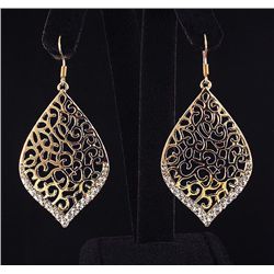 NEW FASHION GOLD PLATED EARRINGS 9.04g