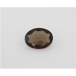 Smoky Topaz Loose Gemstone Oval Cut 10.93 ct