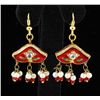 Image 1 : 3.53GRAM INDIAN HANDMADE LAKH FASHION EARRING