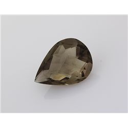 Smoky Topaz Loose Gemstone Pear Cut 22.12 ct