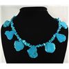 Image 1 : Beautiful Chunky Slab Turquoise Necklace 92.80 grams