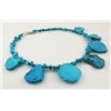 Image 2 : Beautiful Chunky Slab Turquoise Necklace 92.80 grams