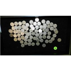 Tray of U.S. coins, various denomination, dates and