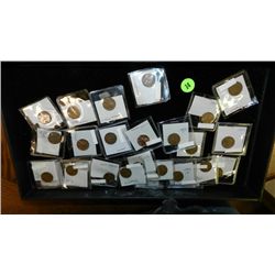 Tray of U.S. coins, various denomination, dates and