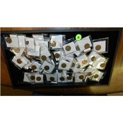 Tray of U.S. coins, various denomination, dates and