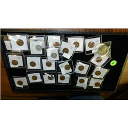 Tray of U.S. coins, various denomination, dates and