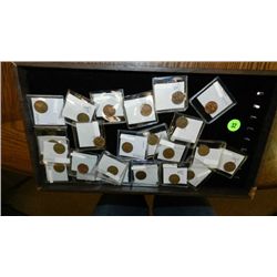 Tray of U.S. coins, various denomination, dates and