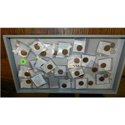 Tray of U.S. coins, various denomination, dates and