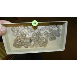Tray of U.S. coins, various denomination, dates and