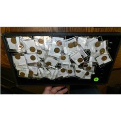 Tray of U.S. coins, various denomination, dates and