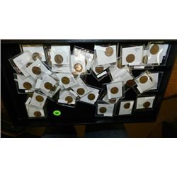 Tray of U.S. coins, various denomination, dates and