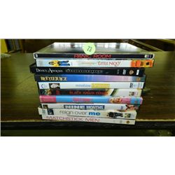 nice group of 10 DVD's various titles, previously