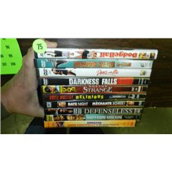 nice group of 10 DVD's various titles, previously