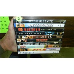nice group of 10 DVD's various titles, previously