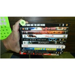 nice group of 10 DVD's various titles, previously