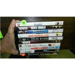 nice group of 10 DVD's various titles, previously