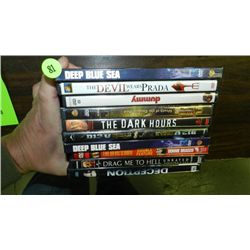 nice group of 10 DVD's various titles, previously