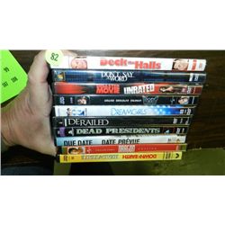 nice group of 10 DVD's various titles, previously