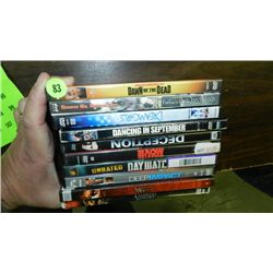 nice group of 10 DVD's various titles, previously
