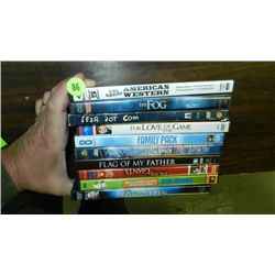 nice group of 10 DVD's various titles, previously