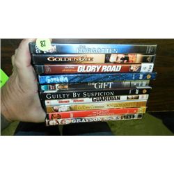 nice group of 10 DVD's various titles, previously