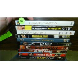 nice group of 10 DVD's various titles, previously