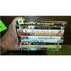 nice group of 10 DVD's various titles, previously