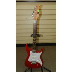 Like New solid body electric guitar, by AXL, cond VG