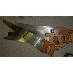 group of hand saws
