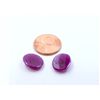 Image 1 : 11 ct & up Natural Ruby Round Shaped Loose Stone (11.26) 2Pcs