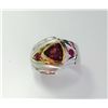 Image 1 : Sterling Silver .925 Garnet/Ruby Ring