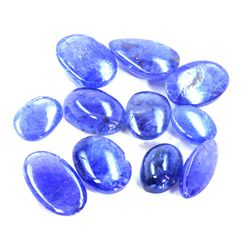 66 ct & up Cabuchon Tanzanite Loose Stone (66.44) 11Pcs