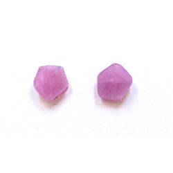 12 ct & up Natural Pink Spinels Pentagon Shaped Loose Stone (12.85) 2Pcs